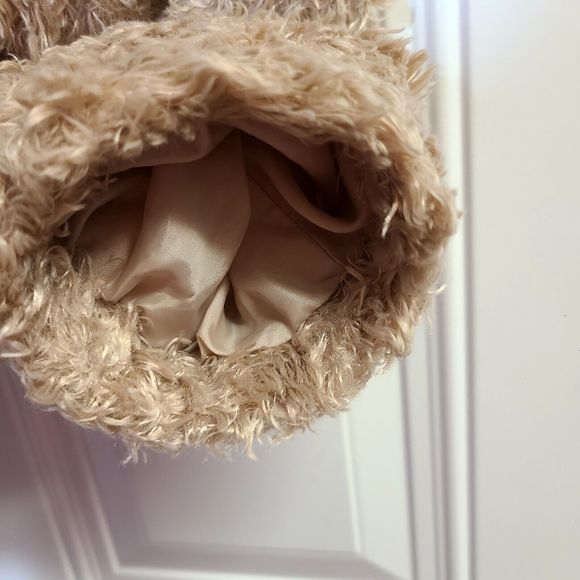Wild Fable Jacket Teddy Bear Size XL Caramel Bomber Hooded Lined Pockets Zipper - Picture 10 of 12